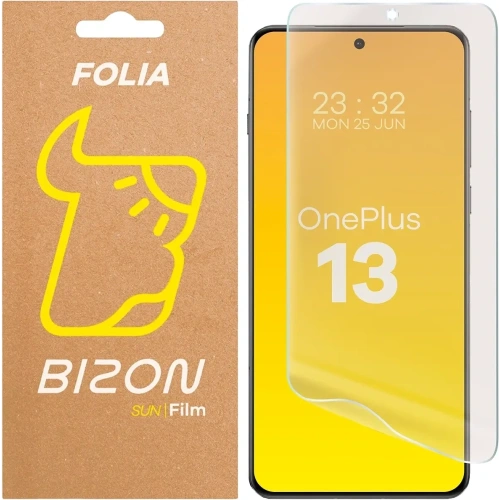 Folia matowa Bizon Glass Film Sun na OnePlus 13, idealna do ochrony ekranu.