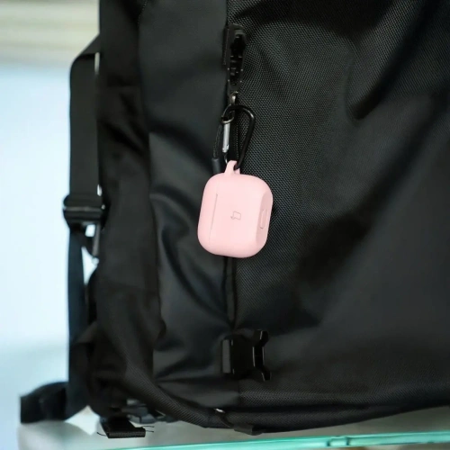 Stylowe jasnoróżowe etui dla AirPods Pro 2, doskonałe na prezent lub własne użytki