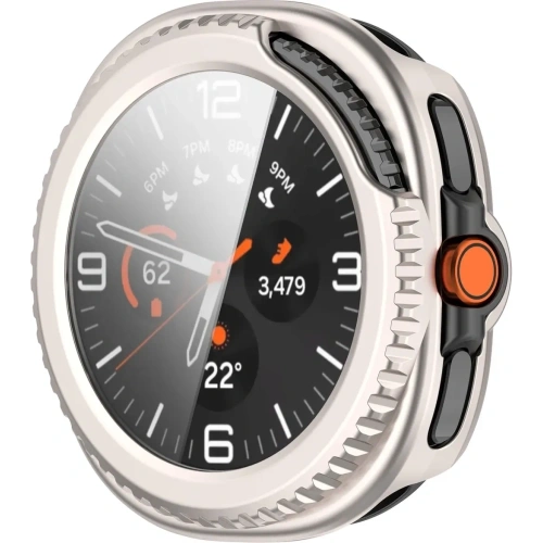 Zegarek Samsung Galaxy Watch 8 Classic w etui, podkreślający jego stylowy wygląd