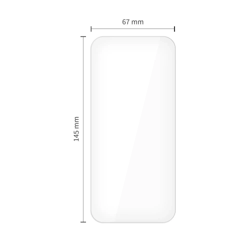 Zestaw dwóch sztuk szkła hartowanego dla iPhone'a 16 Pro i 17.