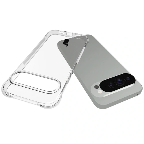 Przezroczyste etui Bizon Case, ukazujące oryginalny kolor Google Pixel 10 Pro XL.