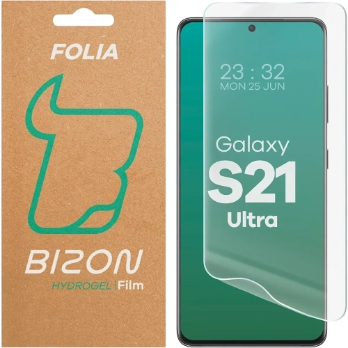 Folia hydrożelowa Bizon Glass Hydrogel Front na ekran Samsung Galaxy S21 Ultra