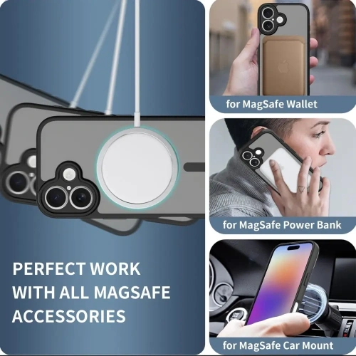 Etui Tech-Protect BasicMag MagSafe zamontowane na Apple iPhone 17, prezentujące nowoczesny wygląd