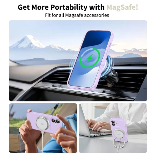 Etui Tech-Protect zamontowane na Apple iPhone 17, prezentujące jego elegancki wygląd.