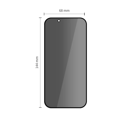 Zestaw dwóch sztuk szkła prywatyzującego do iPhone 13 i 14, idealne dla prywatności.