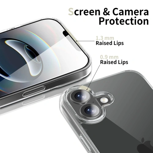 Szczegóły etui Tech-Protect Flexair Hybrid, ukazujące precyzyjne wycięcia na porty.