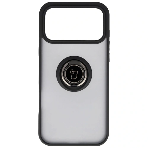 Hybrydowe etui Bizon Case z czarną ramką, idealne dla Apple iPhone 17 Pro Max.
