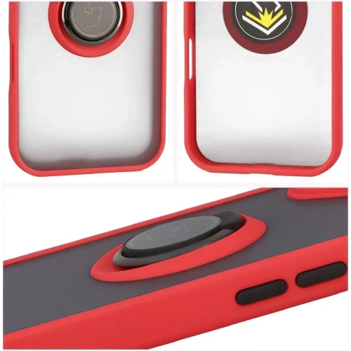 Widok etui Bizon Case Hybrid Ring z tyłu, ukazujący hybrydowy materiał
