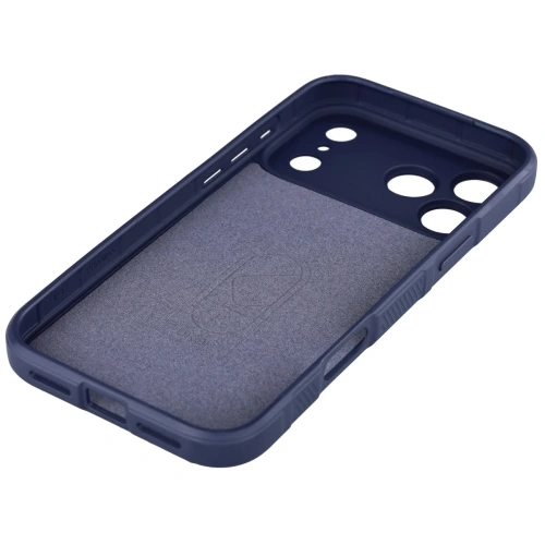 Widok z boku etui Bizon Case Tur, ukazujący precyzyjne wycięcia.