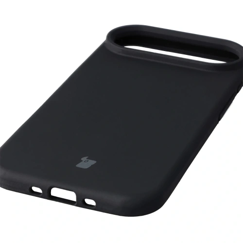 Zbliżenie na teksturę hybrydowego materiału etui Bizon Soft Case.