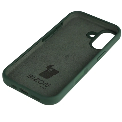 Widok etui Bizon Soft Case z boku, ukazujący wycięcia na przyciski