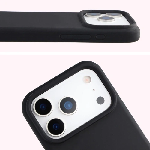 Etui Bizon Soft Case w ręku, ilustrujące jego lekkość i smukłość.