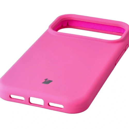 Fuksjowe etui Bizon Soft Case na Apple iPhone 17 Pro, stylowy dodatek