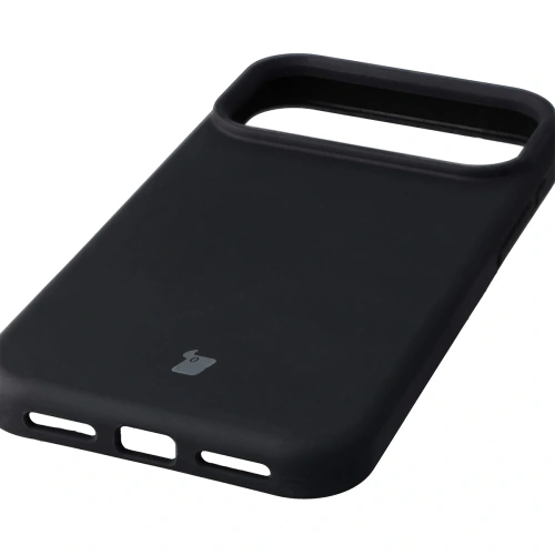 Etui Bizon Soft Case w czerni, doskonale dopasowane do iPhone 17 Pro Max.