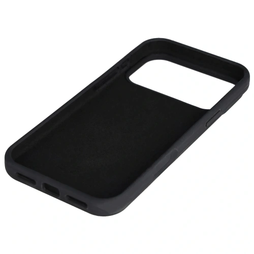 Zbliżenie na materiał hybrydowy etui Bizon Soft Case, podkreślające jego jakość.