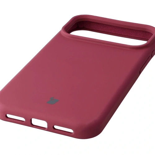 Stylowe ciemnofioletowe etui Bizon Soft Case na telefon iPhone 17 Pro Max