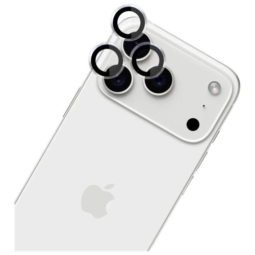 Aplikacja ochrony na obiektyw aparatu, łatwa do nałożenia na iPhone 17 Pro.