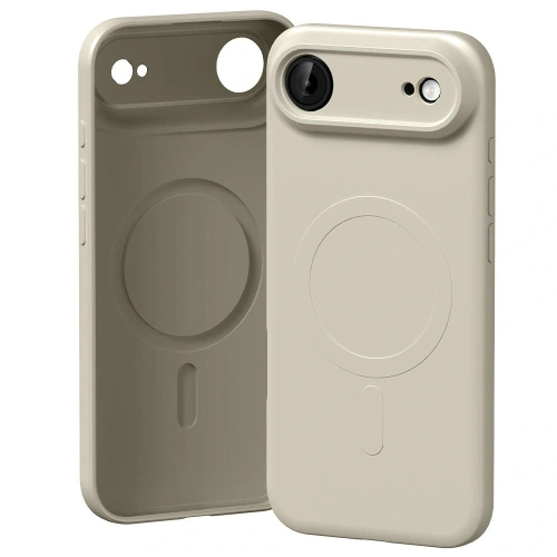 Etui Mercury Semi-Silicone MagSafe w marmurowym kolorze, idealnie dopasowane do Apple iPhone Air.