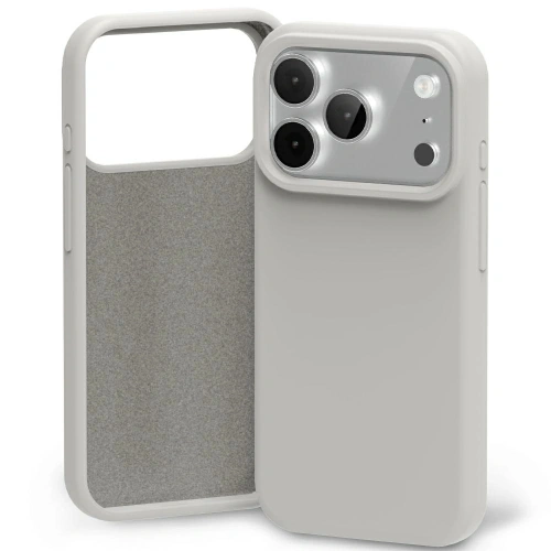 Etui Mercury Silicone w marmurowym kolorze, idealnie dopasowane do Apple iPhone 17 Pro, wykonane z wysokiej jakości silikonu.