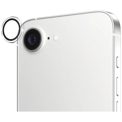 Zestaw do aplikacji szkła hartowanego na aparat iPhone 16e, łatwe w montażu.