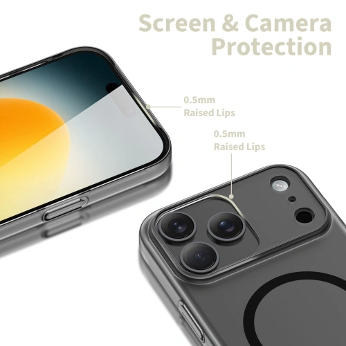 Detale etui Tech-Protect Magslim pokazujące precyzyjne wycięcia na porty.