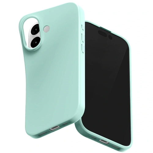 Etui Mercury Soft w kolorze miętowym, wykonane z materiału TPU, idealnie dopasowane do Apple iPhone 17.