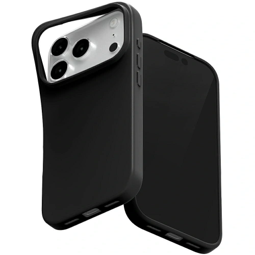 Etui Mercury Soft w kolorze czarnym, idealnie dopasowane do Apple iPhone 17 Pro, wykonane z elastycznego materiału TPU.