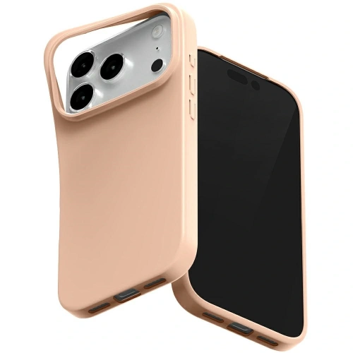 Etui Mercury Soft w kolorze różowo-piaskowym, idealnie dopasowane do Apple iPhone 17 Pro.
