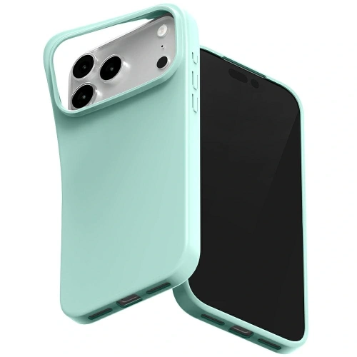 Etui Mercury Soft w kolorze miętowym, idealnie dopasowane do Apple iPhone 17 Pro Max, wykonane z elastycznego materiału TPU.