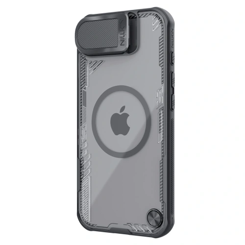 Widok etui Nillkin zamontowanego na telefonie Apple iPhone 16e.