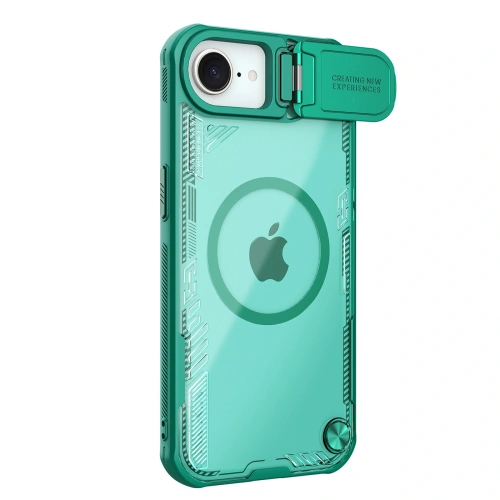 Etui Nillkin Iceblade Prop Magnetic w kolorze zielonym, idealne do Apple iPhone 16e.