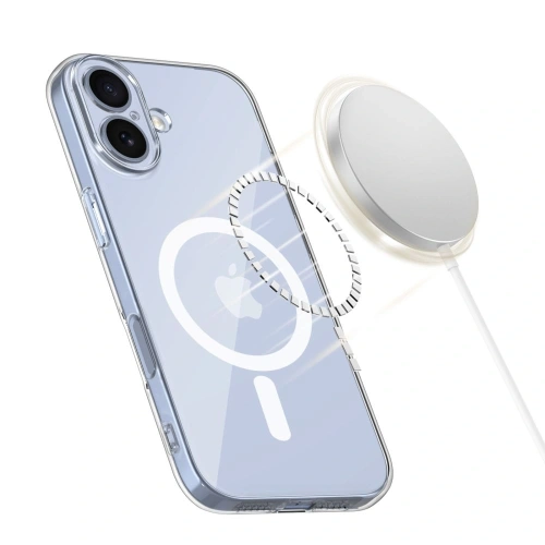 Zbliżenie na etui Flexair z materiału TPU, idealnie dopasowane do iPhone 17
