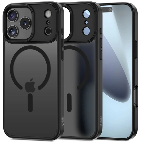 Etui Tech-Protect Magmat MagSafe w kolorze matte black, idealne do iPhone 17 Pro Max.