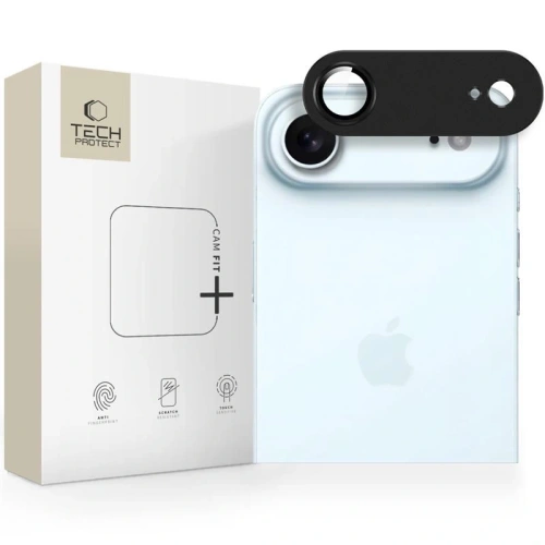 Osłona aparatu Tech-Protect Camfull Fit+ w kolorze czarnym, idealna dla Apple iPhone Air.