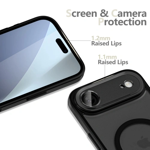 Widok z boku etui Tech-Protect MagCam, podkreślający smukłą sylwetkę.