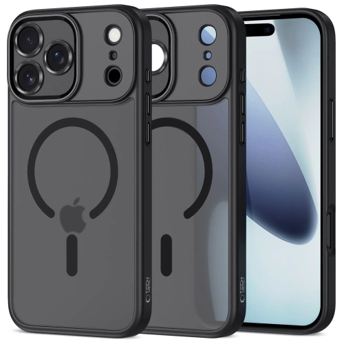 Etui Tech-Protect MagCam MagSafe w kolorze matte black, idealne do iPhone 17 Pro