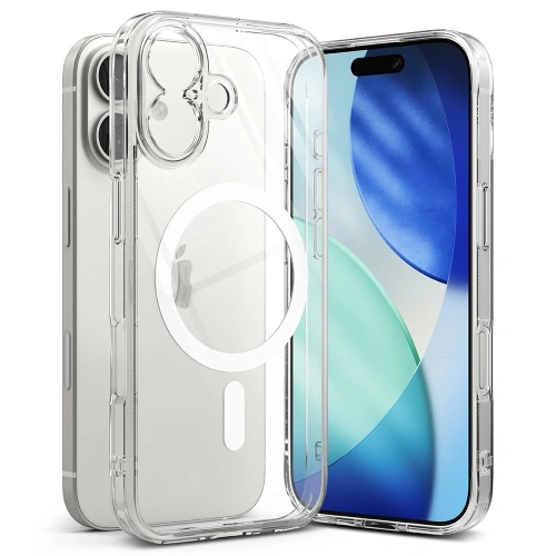 Etui Ringke Fusion Magnetic MagSafe do Apple iPhone 17 w przezroczystym kolorze
