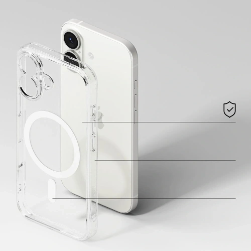 Widok etui Ringke Fusion z przodu, podkreślający jego przezroczysty design