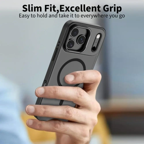 Etui zamontowane na Apple iPhone 17 Pro, podkreślające jego elegancki design.
