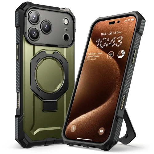 Zbliżenie na etui 360° z hybrydowego materiału, zapewniającego ochronę telefonu
