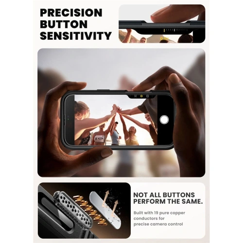 Etui na iPhone'a Air z funkcją flip, otwarte i gotowe do użycia.