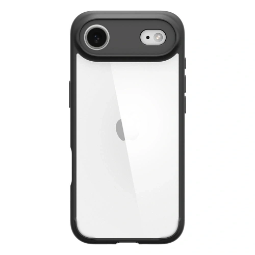 Zbliżenie na hybrydowy materiał etui Spigen Ultra Hybrid, zapewniający ochronę telefonu.