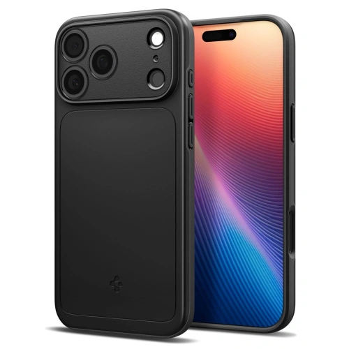 Zbliżenie na etui Spigen Thin Fit Mag z wycięciami na porty i przyciski
