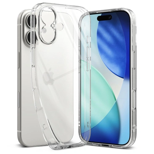 Etui Ringke Air w przezroczystym kolorze, idealne do ochrony iPhone 17.