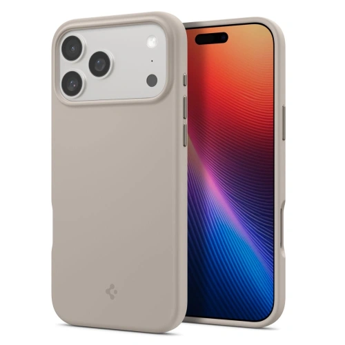 Etui Spigen Silicone Fit Mag MagSafe w kolorze granatowym, idealnie dopasowane do iPhone 17 Pro Max