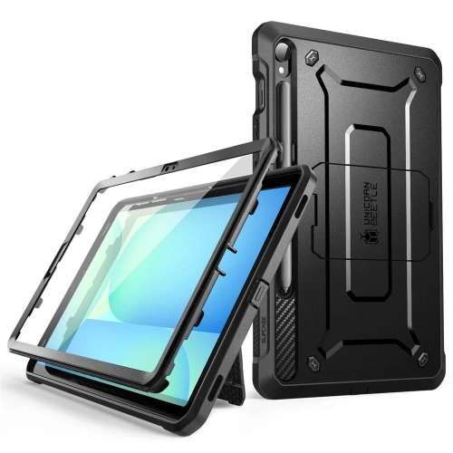 Etui Supcase Unicorn Beetle Pro w kolorze czarnym, idealne do Samsung Galaxy Tab S10 FE+ Plus.