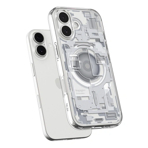 Etui Spigen Ultra Hybrid MagSafe z wycięciami na porty i przyciski