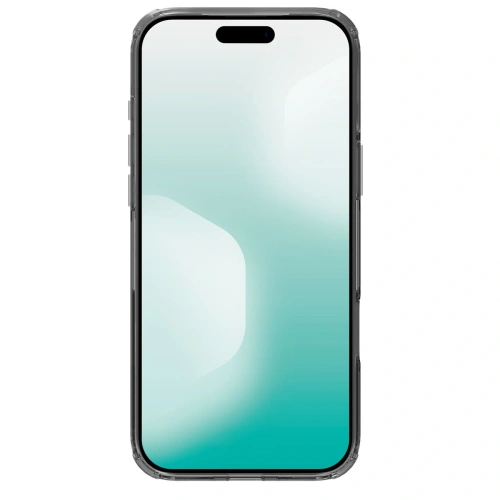 Widok etui Nillkin Nature na iPhone 17 Pro Max, ukazujący precyzyjne wycięcia na porty.