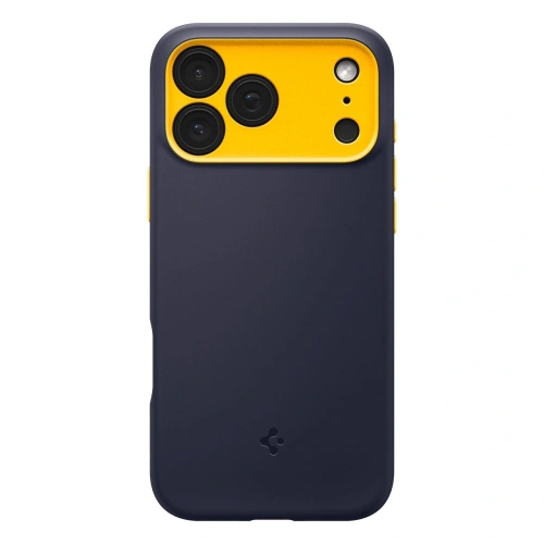 Etui Spigen Nano Pop zamontowane na Apple iPhone 17 Pro Max, z widocznym systemem MagSafe.