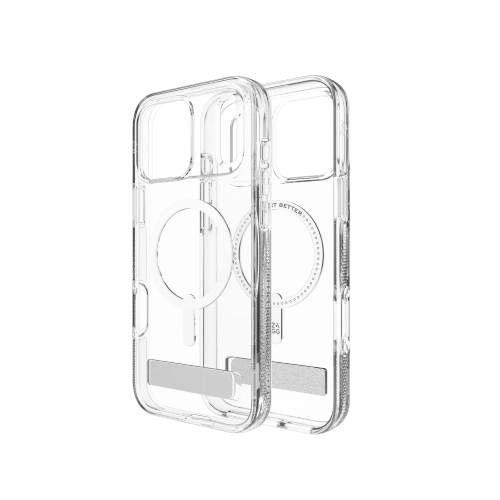 Etui ZAGG Crystal Palace Snap KS z podstawką w przezroczystym kolorze, idealne do iPhone 17 Pro Max.